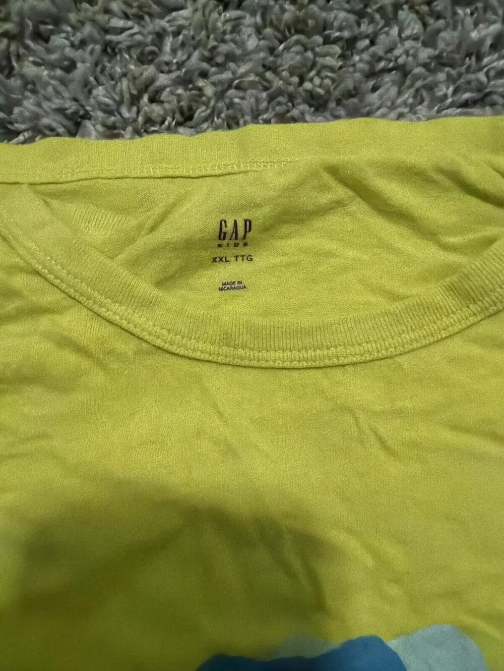 GAP Kids Boys Yellow Dinosaur Graphic Tee XXL